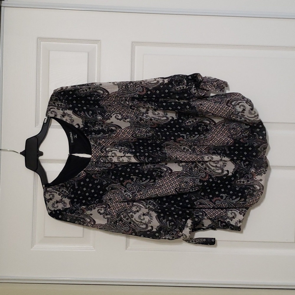 Rox and Ali Dress Barn black blouse, 1X